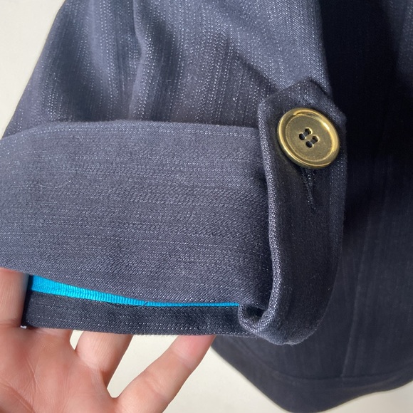 TANJAY Button Front 3/4 Sleeve Denim Jacket - Picture 6 of 13